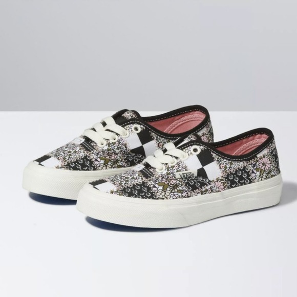 Vans Kids Authentic Patchwork Floral Shoe Multi Marshmallow Size 10.5K - Picture 3 of 14